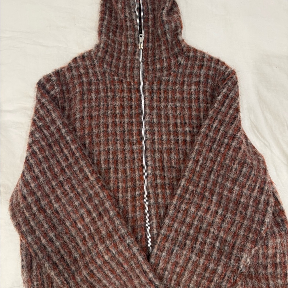 Our Legacy Checkered Wool Jacket in Red and Black
